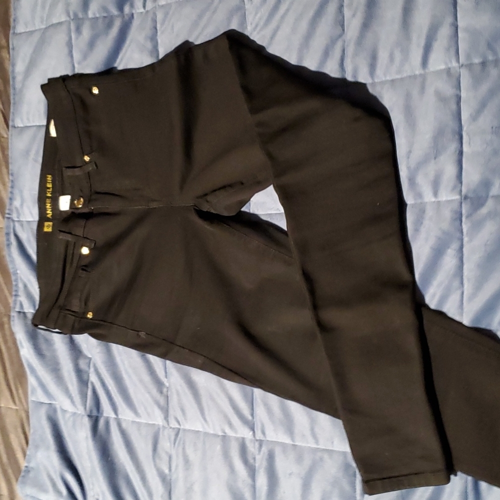 Anne Klein Mid-rise Skinny black jeans, sz 8